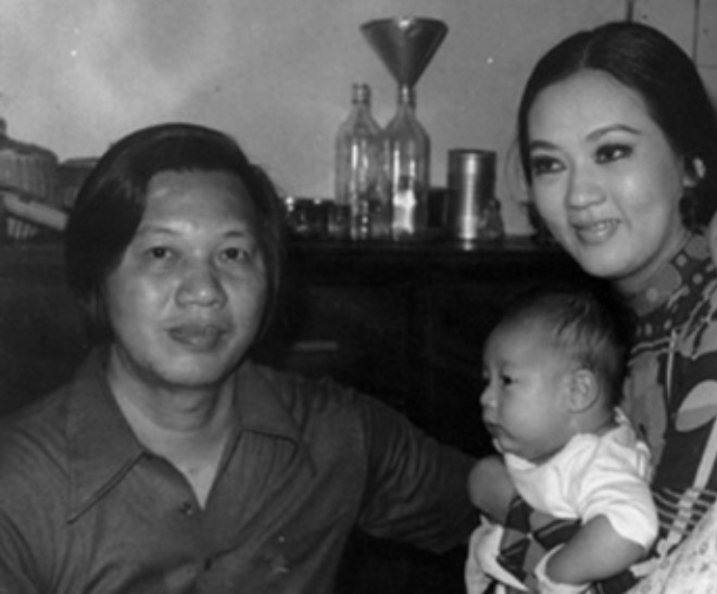 Hình ảnh vợ chồng nghệ sĩ Thanh Nga chụp lúc sinh thời.