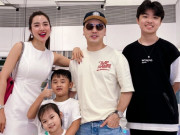 Giải trí - Con riêng của người mẫu Kim Cương hưởng gen mẹ, 15 tuổi đã cao hơn bố dượng Ưng Hoàng Phúc cả cái đầu