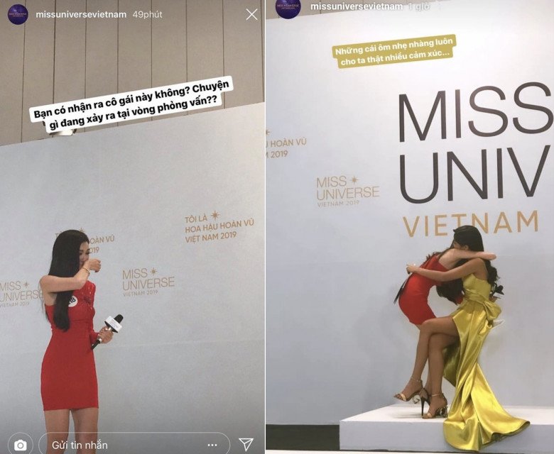Thuý Vân bật khóc khi gặp lại HHen Niê ở vòng thi phỏng vấn của Hoa hậu Hoàn vũ.