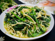 Bếp Eva - Loại rau này bán đầy chợ lại có thể nuôi dưỡng gan, rất tốt cho sức khỏe, xào với nấm cực ngon