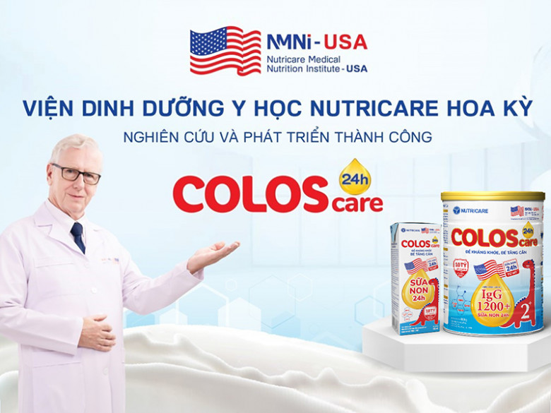 ColosCare 24h được nghiên cứu và phát triển bởi Viện Dinh dưỡng Y học Nutricare Hoa Kỳ