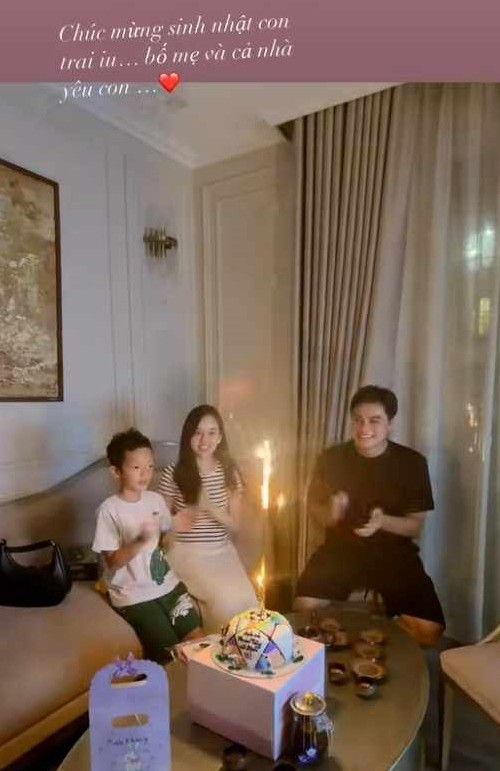 Con trai Ly Kute sinh nhật 8 tuổi giản dị nhưng đầy hạnh phúc vì có cả bố cả mẹ bên cạnh - 1