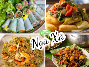 Phố ẩm thực Ngũ Xã nối tiếng Hà Thành với nhiều món ngon, best seller gọi tên phở cuốn chỉ 30.000 đồng