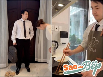Chủ tịch Ông Cao Thắng đi làm về đích thân vào bếp phục vụ con gái cưng, fan nhắc lại sự cố năm xưa