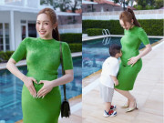 Lý Thùy Chang bất ngờ khoe bụng bầu to tròn, Chi Bảo chuẩn bị làm bố lần 3