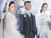 Cô dâu Chu Thanh Huyền đẹp lộng lẫy trong ngày cưới Quang Hải, vẫn bị soi từ tóc đến làn da