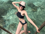 Bà bầu - Sinh 4 con, vợ kém 16 tuổi của "Tôn Ngộ Không" Trần Hạo Dân vẫn có body nuột nà nhờ đâu?