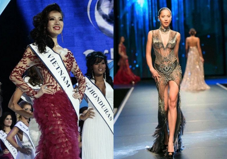 Chung Thục Quyên 3 lần đại diện Việt Nam đi thi quốc tế, từng được chú ý trên sàn diễn.