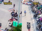 Clip Eva - Bất ngờ hình ảnh trước và sau tại các ngã tư Hà Nội khi chính thức áp dụng mức xử phạt mới