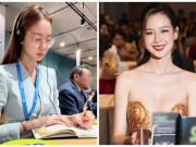 Thời trang - Hoa hậu cao nhất Vbiz đẹp gây mê, có học vấn “khủng“