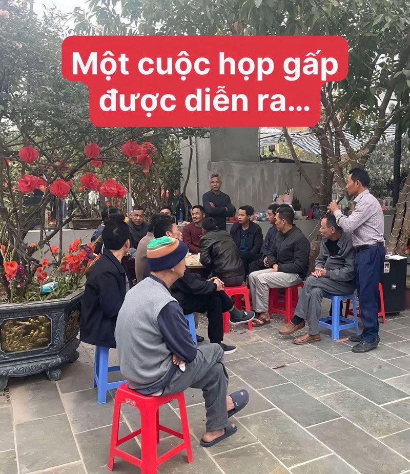 Hội đàn ông trong xóm họp bàn tổ chức 8/3