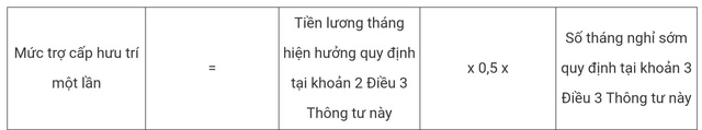 Chi tiết cách tính hưởng chính sách nghỉ hưu sớm đối với công chức, viên chức - 3