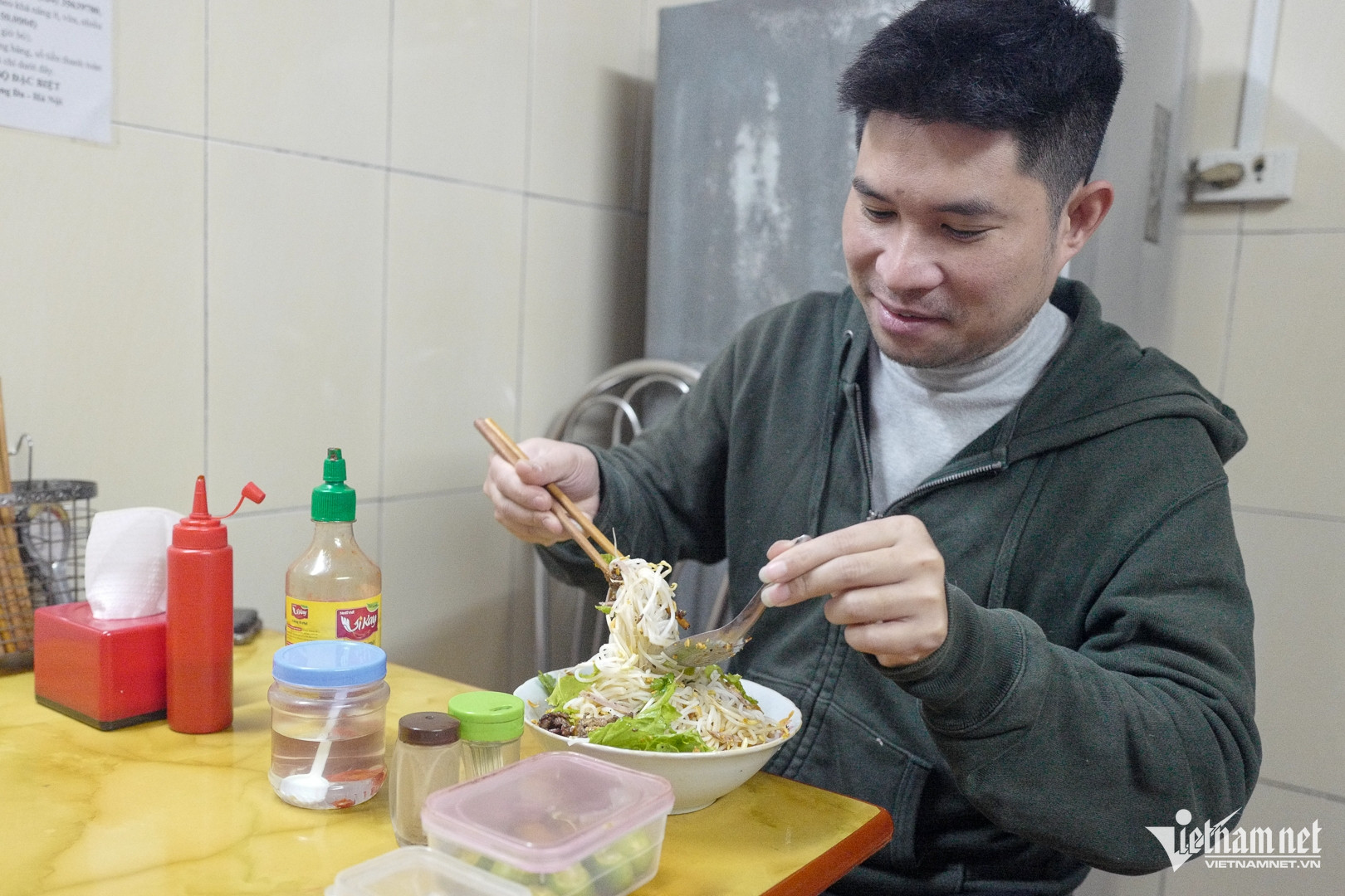 Anh Kiên là khách quen của quán