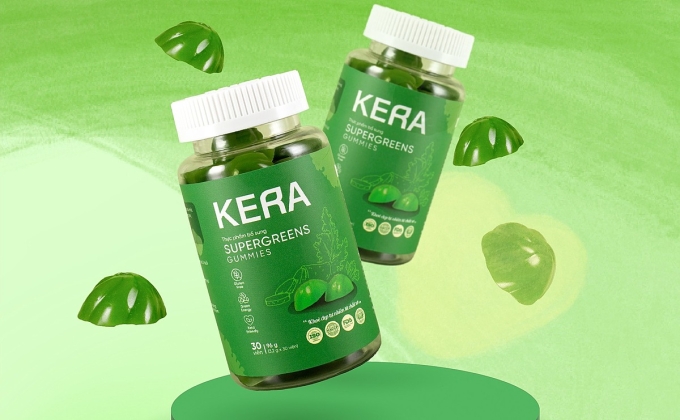 Kera Candy được quảng cáo trên trang web của công ty.