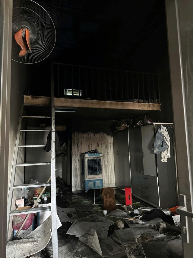 Hiện trường vụ cháy.