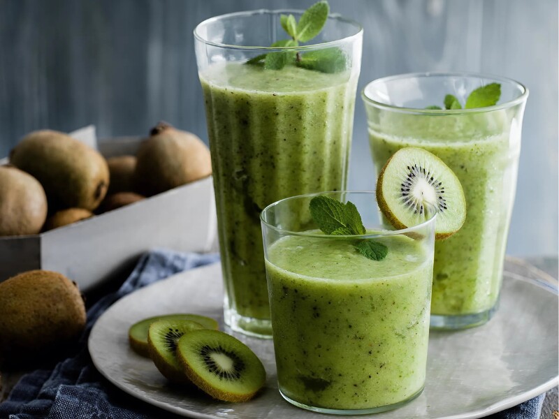 Kiwi cũng chứa lutein và zeaxanthin, hai chất chống oxy hóa giúp bảo vệ mắt khỏi sự tổn thương do ánh sáng xanh và tia UV. Thêm kiwi vào chế độ ăn uống là một cách tuyệt vời để bảo vệ và duy trì thị lực.