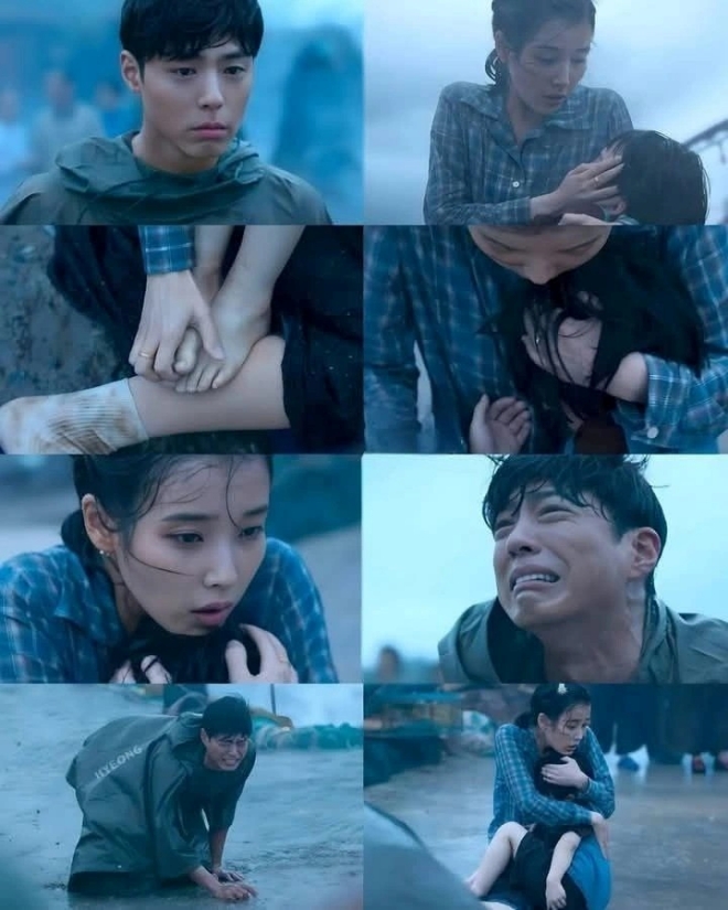 Cảnh diễn của Park Bo Gum và IU khi mất con trai nhận được nhiều lời khen ngợi, khiến không ít khán giả bật khóc.
