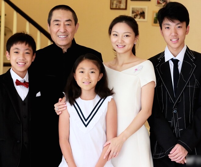 Trương Nghệ Mưu và Trần Đình có 3 người con.