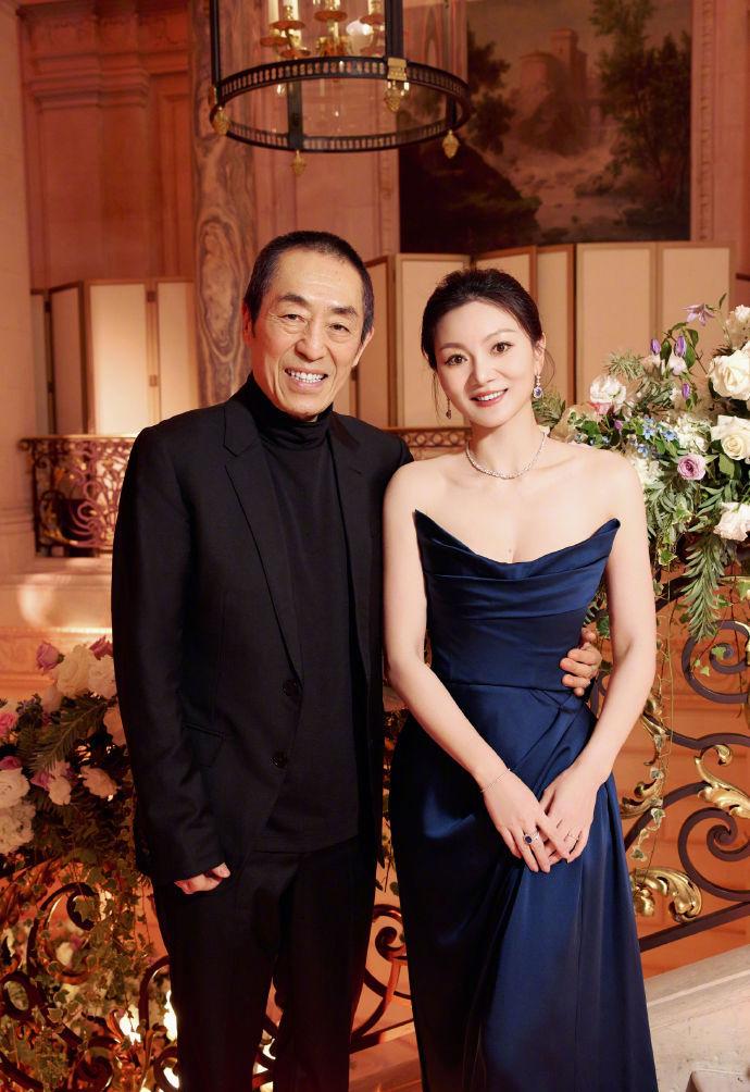 Trần Đình và Trương Nghệ Mưu trong dạ vũ dành cho giới thượng lưu vào tháng 11/2024.