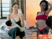 Bà bầu - Bạn thân Diệp Lâm Anh bất ngờ khoe ảnh cho con bú: Mang thai cực kín tiếng, vóc dáng sau sinh đẹp ngỡ ngàng