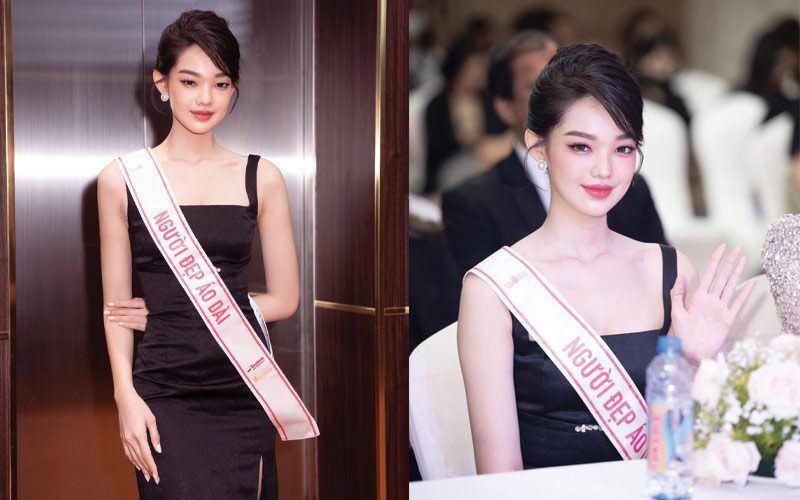 Bé Quyên từng lọt top 5 Người đẹp Biển và top 10 chung cuộc Miss World Vietnam 2022. Vì vậy, với khán giả yêu thích các cuộc thi nhan sắc, cái tên này cũng không quá xa lạ. 
