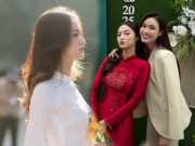 Đẹp - Cận cảnh nhan sắc bạn thân Đỗ Thị Hà vừa lên xe hoa, vẻ đẹp một chín một mười với nàng hậu