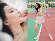 Thời trang - Nàng hậu giàu nhất làng hương sắc Việt, mặc váy siêu ngắn chơi thể thao vẫn không hớ hênh
