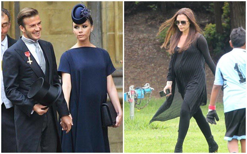 Vào thời kỳ mang bầu, Victoria Beckham không tăng cân quá nhiều, gương mặt cô cũng không bị phù nề. 
