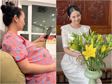 2 cách thai giáo khác biệt của Võ Hạ Trâm và Hoa hậu Ngọc Hân để con ngoan, "trộm vía" từ trong bụng