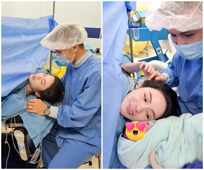 Chu Thanh Huyền được ông xã ở bên trong hành trình vượt cạn.