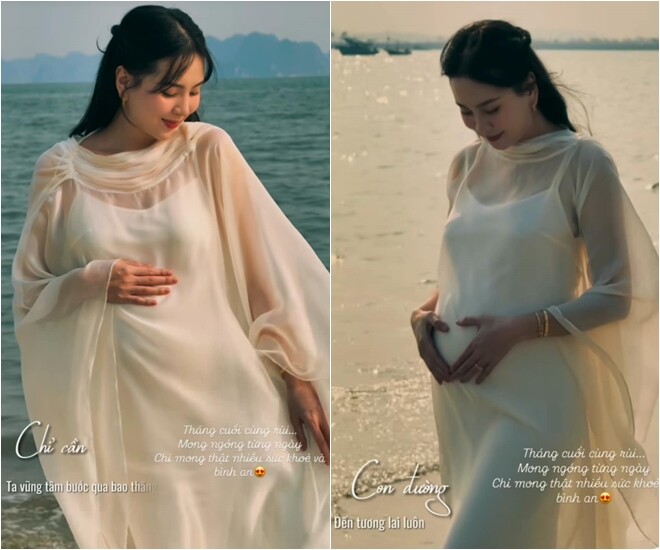 Diện mạo xinh lung linh của bà bầu Mai Ngọc.