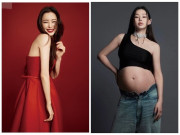 Bà bầu - Những người đẹp xứ kim chi khoe cận cảnh bụng bầu căng tròn không một vết rạn