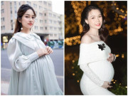 Bà bầu - Hai người đẹp của showbiz Việt cùng bầu thai đôi: Người được chồng yêu chiều, người giữ kín "nửa kia"
