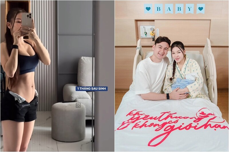 Sau khi sinh con đầu lòng, Yến Xuân - vợ xinh đẹp của Đặng Văn Lâm về dáng thần tốc. Chỉ sau 1 tháng, bụng cô đã phẳng lì, vòng một nảy nở, đường cong đẹp chẳng khác gì thời con gái.
