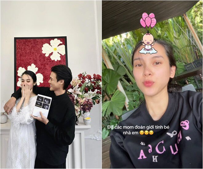 Cô về quê chồng để dưỡng thai.