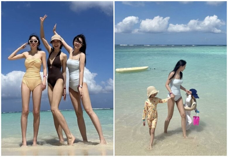 Cô khoe vóc dáng nuột nà trong chuyến du lịch gần đây.
