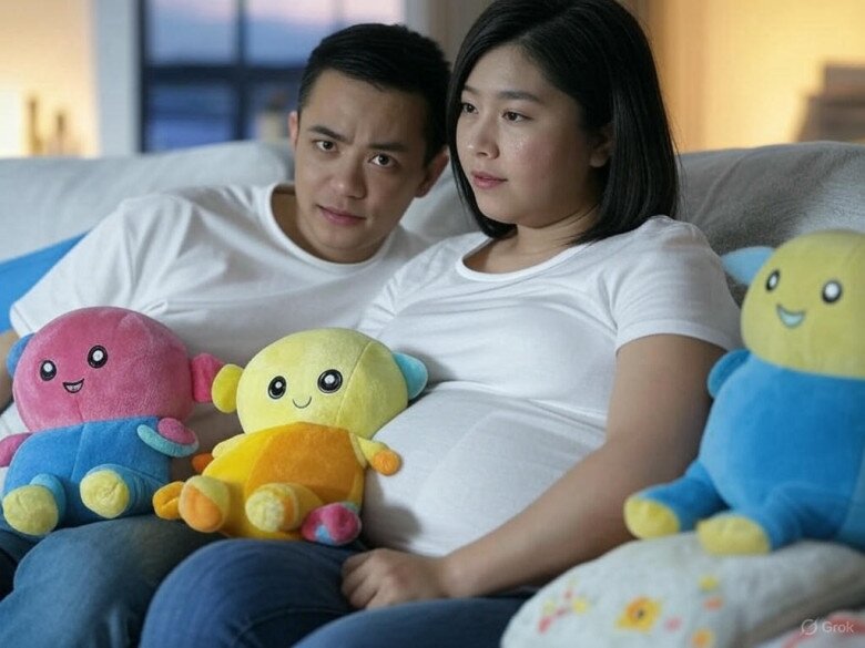 Giờ vợ tôi bầu tháng thứ tám, bộ sưu tập Baby Three đã lên đến cả trăm con. Nhà tôi giờ giống cửa hàng đồ chơi hơn là tổ ấm.