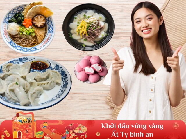 Vòng quanh châu á người dân các nước ăn gì để cầu may ngày đầu năm mới - 1