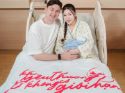 Bà bầu - Vợ thủ môn Đặng Văn Lâm sinh con trai đầu lòng, mẹ bỉm để mặt mộc vẫn được khen hết lời
