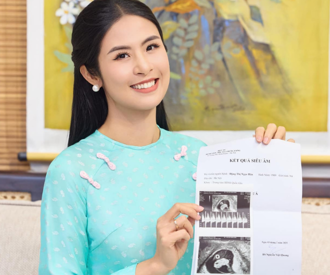 Ngọc Hân chia sẻ về tin vui mang thai.