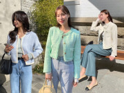 Thời trang - Trời miền Bắc vẫn còn lạnh, chị em phối kiểu áo khoác này quần ống rộng sang nhất, ai nhìn cũng tưởng giới thượng lưu