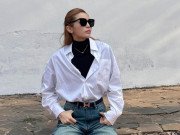 Thời trang - Mặc lại kiểu áo sơ mi trắng, Kỳ Duyên rút kinh nghiệm phối đồ không còn xuề xòa
