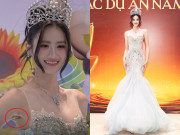 Đẹp - Hoa hậu Ý Nhi xinh như tiên tử trong ngày thông báo dừng học đi thi Miss World, CĐM săm soi một vết tích