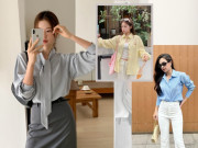 Thời trang - Cất sơ mi trắng đi, những màu áo sơ mi đẹp nhất diện xuân hè này đã lộ diện, giúp chị em mặc vào liền trẻ lại 10 tuổi