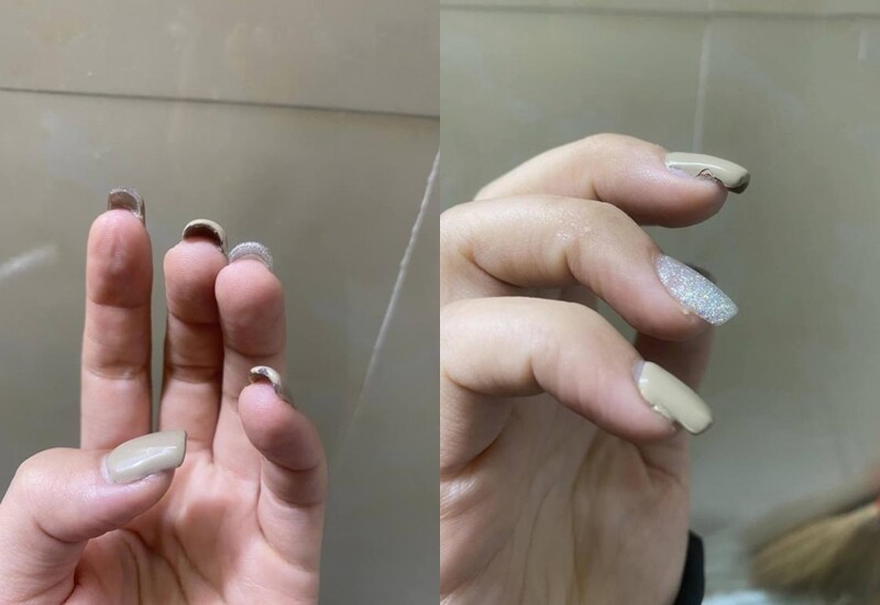 Một cô gái khác lên mạng than vãn về việc làm một bộ nail không ưng ý nhưng bị lấy giá 400 nghìn. Thậm chí, khi phàn nàn với chủ quán thì còn bị mắng chửi, dọa dẫm, đòi "vặt cổ" khách. 