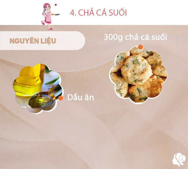 Chuẩn bị: 300g chả cá suối, dầu ăn.