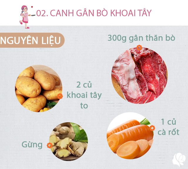 200g gân bò rửa sạch thái miếng vừa ăn, 2 củ khoai tây rửa sạch gọt vỏ, bổ miếng, 1 củ cà rốt, gừng, gỏi.