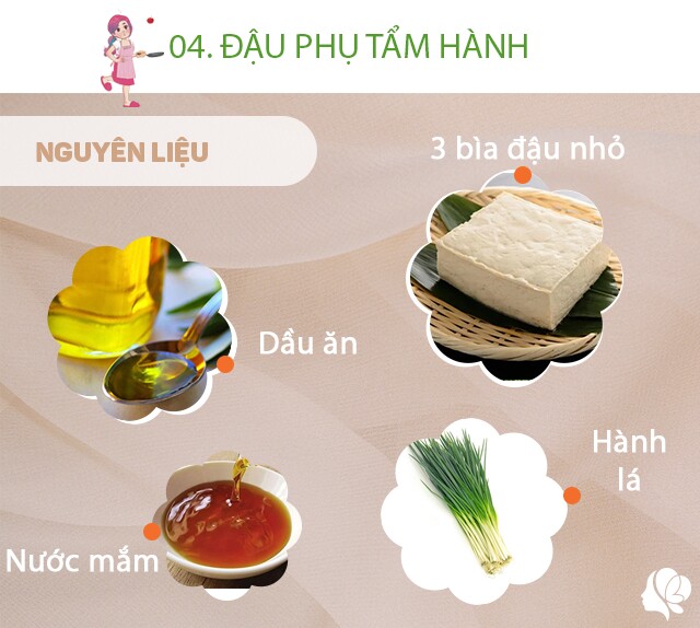 Chuẩn bị: 2 bìa đậu phụ to hoặc 3 bìa nhỏ, 1 thìa canh nước mắm, xíu đường, 2 nhánh hành lá.