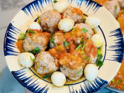 Bếp Eva - Cách làm thịt viên bọc trứng cút sốt cà chua đơn giản mà trôi cơm, ai "đoảng" mấy cũng thực hiện thành công