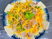 Bếp Eva - Nộm lưỡi heo thơm ngon, giòn sần sật làm bữa cơm bớt ngán